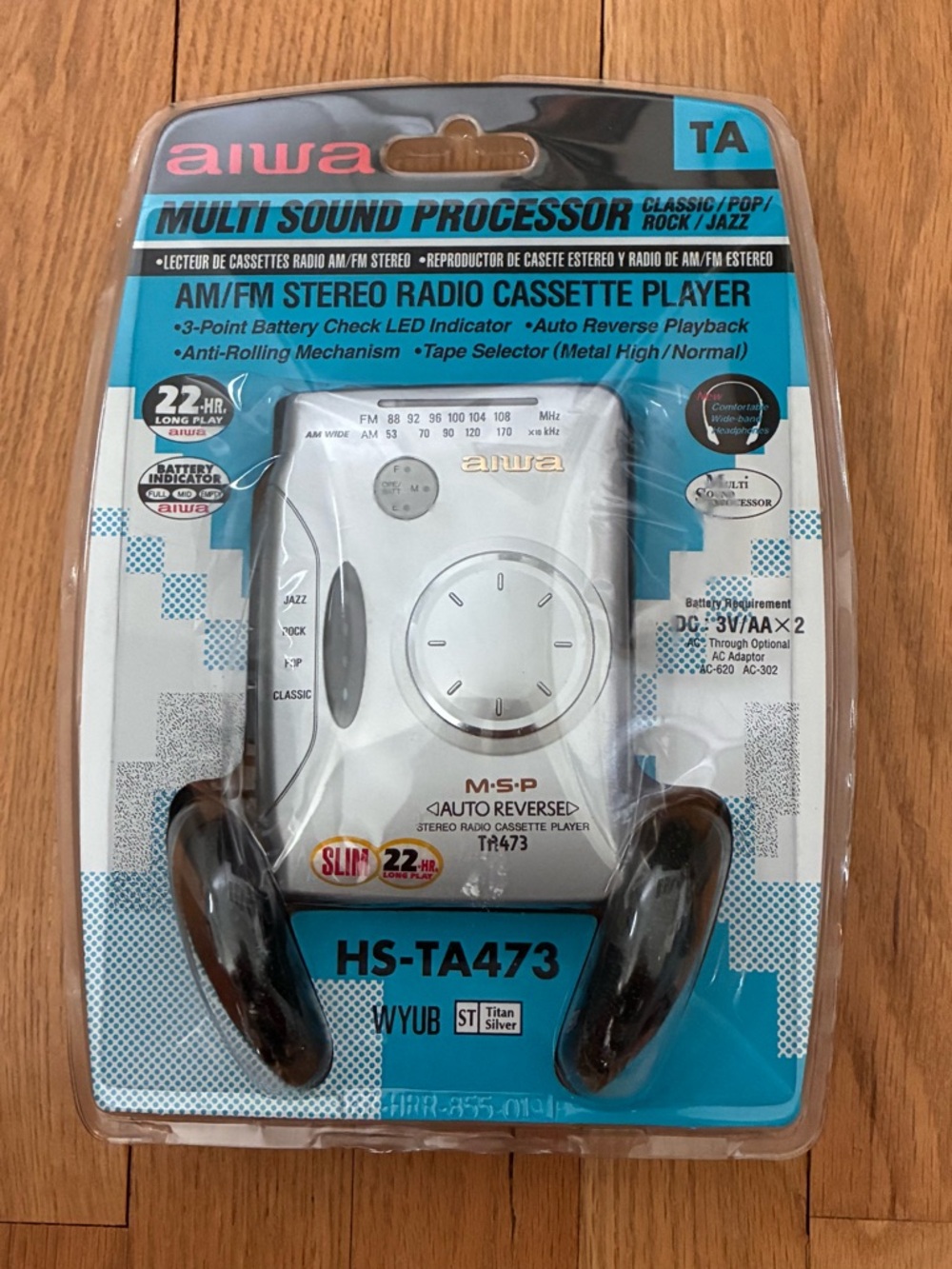 NWT AIWA AM/FM STEREO RADIO CASSETTE PLAYER, FACTORY SEALED! 90’s